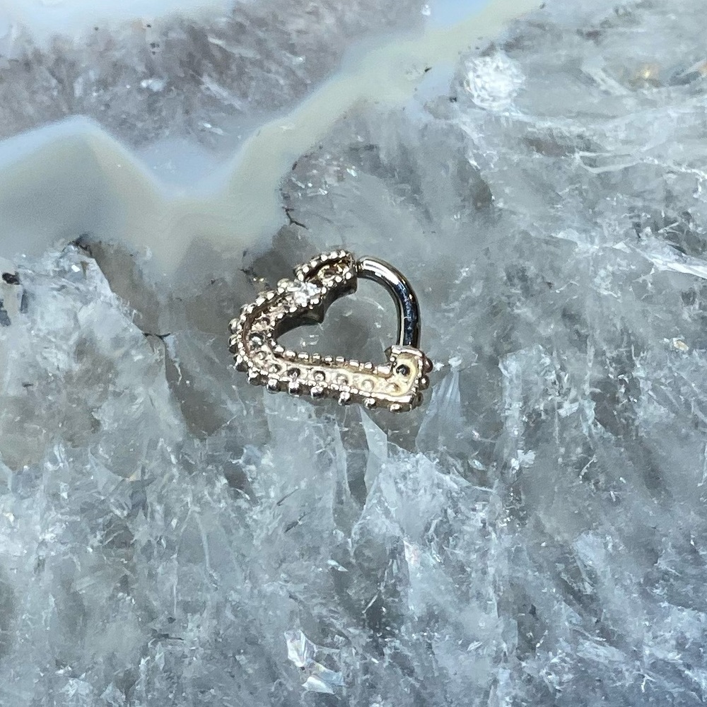 LeRoi Body Jewelry Kama 14k White Gold 16g